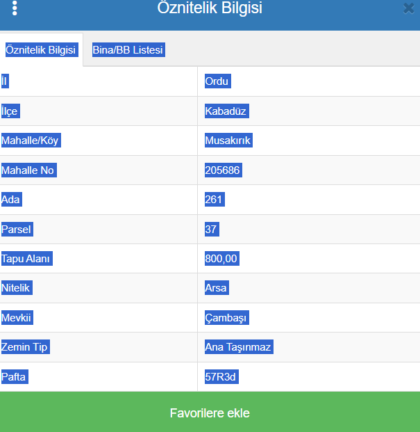ÇAMBAŞI ARSA MEHMET SAMANCI